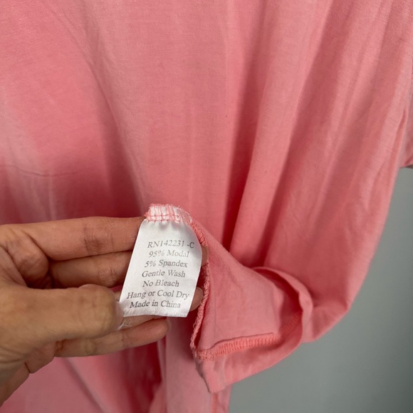 Rio Skirt Med/Large Pink T-Shirt Relaxed Preppy Resort Vacation - Picture 7 of 8